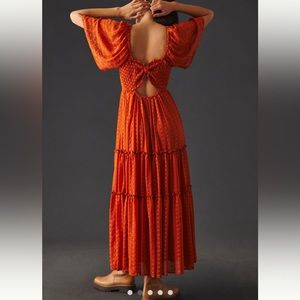 Anthropologie Ruched Dress